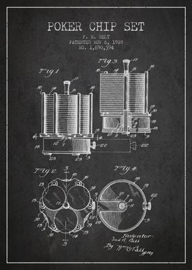 Poker Chip Set Patent