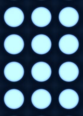 Blue neon dots