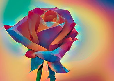 abstract rose for holidays