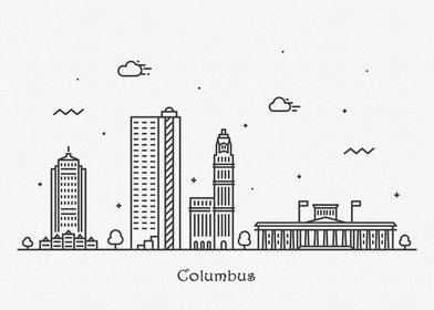 Columbus City Skyline