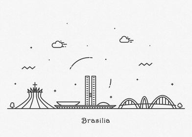 Brasilia City Skyline