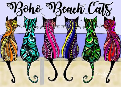 Boho Beach Cats