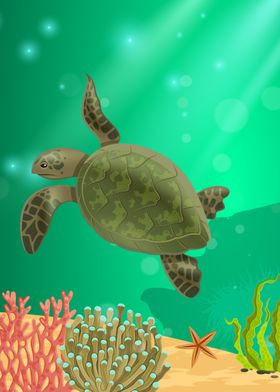 sea life turtle