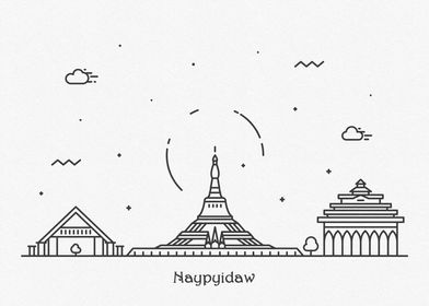 Naypyidaw City Skyline