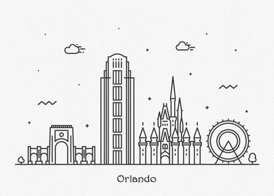 Orlando City Skyline