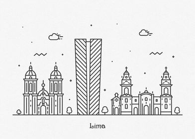 Lima City Skyline