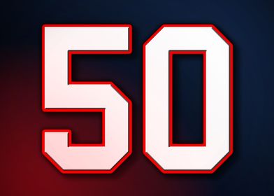 50 Jersey Patriot Patriots