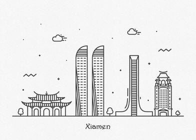 Xiamen City Skyline