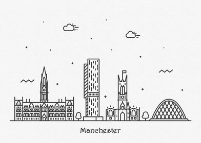 Manchester City Skyline