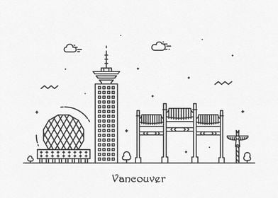 Vancouver City Skyline