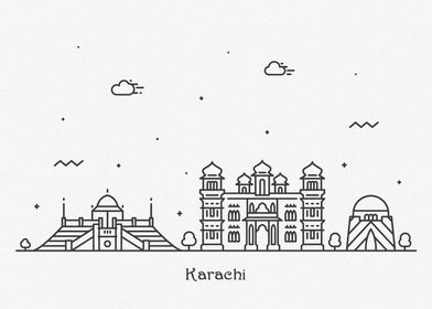 Karachi City Skyline