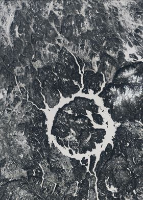 Lac Manicouagan in winter