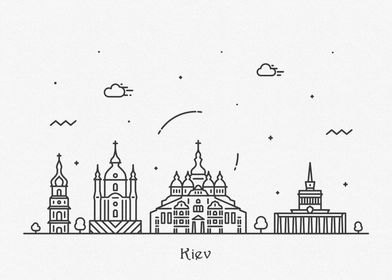 Kiev City Skyline