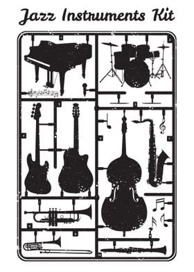 jazz instruments kit