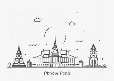 Phnom Penh City Skyline