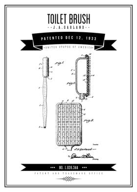 1933 Toilet Brush Patent