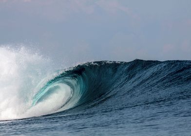 Sumatra surfing wave