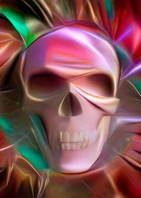 Glowing skull