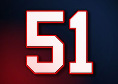 51 Jersey Patriot Patriots