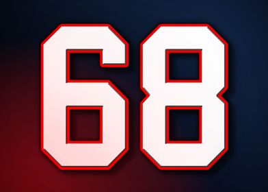 68 Jersey Patriot Patriots