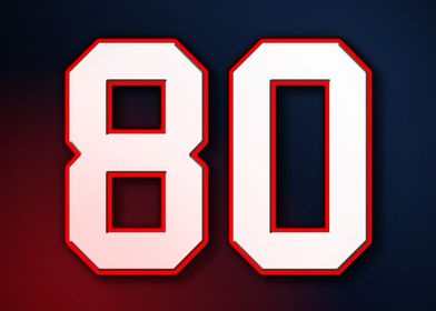 80 Jersey Patriot Patriots