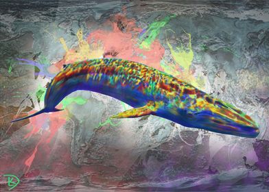 Blue Whale Painting