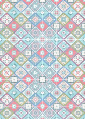 Tile Style Color Pattern 