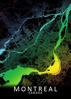 Montreal Rainbow City Map