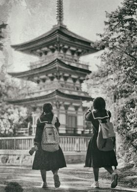 Vintage School girls Japan