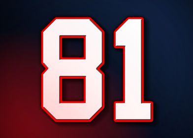 81 Jersey Patriot Patriots