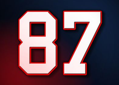 87 Jersey Patriot Patriots