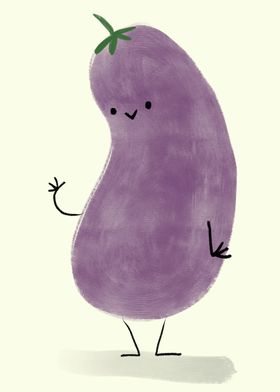 Happy Eggplant