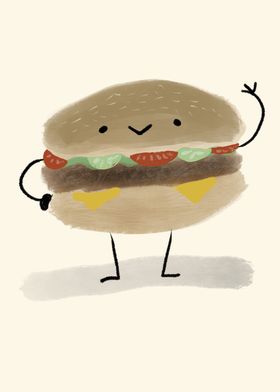 A Happy Hamburger