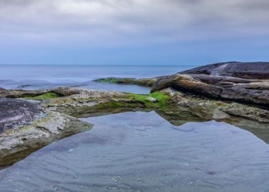 Calm winter sea 