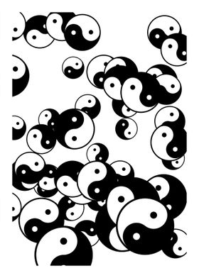 Yin Yang many symbols
