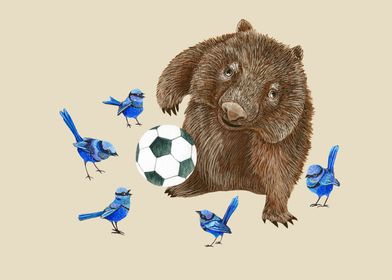 Wombat  wrens football