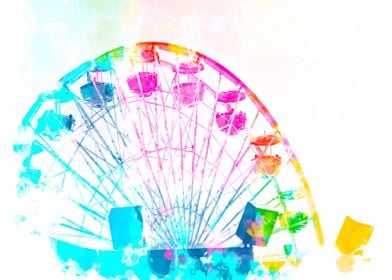 colorful ferris wheel