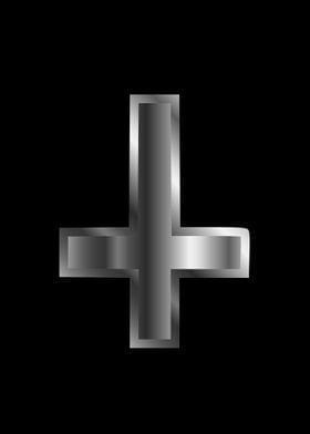 An inverted cross