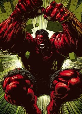 Red Hulk' Poster by Marvel | Displate