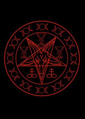 Wiccan symbols Baphomet