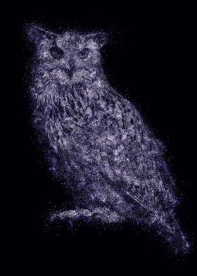 Glitter Eagle Owl