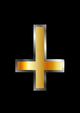 An inverted cross 