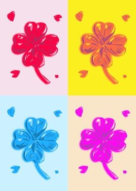 Colorful Lucky Clover