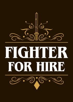 Fighter For Hire RPG