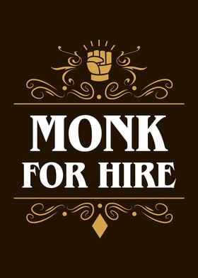 Monk For Hire RPG