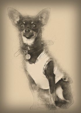 Chihuahua 8 months old sit