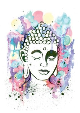 Splatterink Buddha