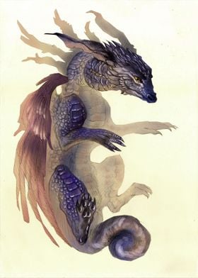 Violet dragon