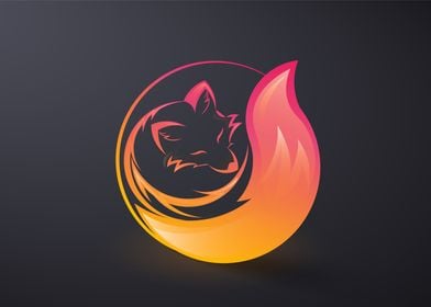 Fox abstract icon design