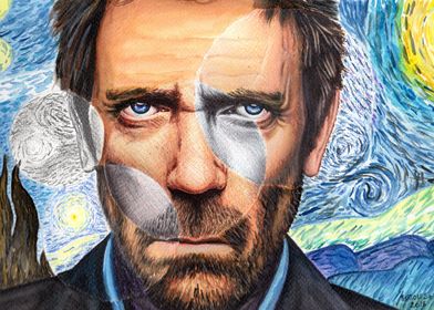 Dr House noche estrellada